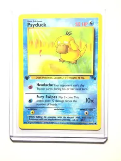 PSYDUCK - 53/62 - 1st Edition Fossil - Common - Pokemon Card - NM - Image 1