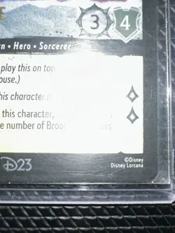 D23 Expo 2024 Disney Lorcana Mickey Mouse Playful Sorcerer Promo Card - Image 4