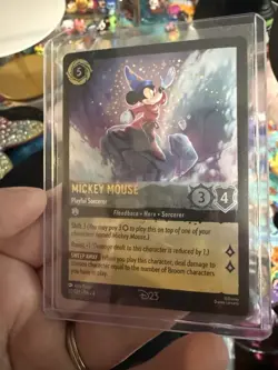 Disney Lorcana D23 2024 Expo Playful Sorcerer Mickey Promo Card - Image 3