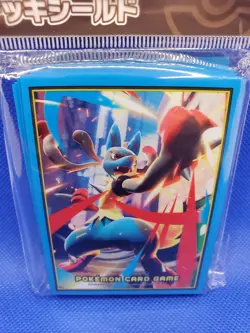 Mega Lucario Card Sleeves 64 Count Pokemon Center Japan Deck Shield New US Ship - Image 2