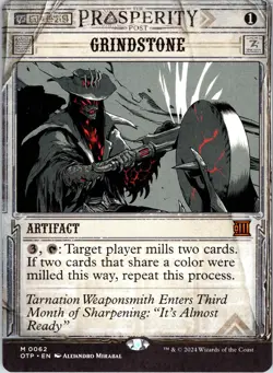 Grindstone 62 Outlaws of Thunder Junction: Breaking News Magic: The Gathering NM - Image 1