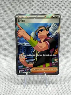 Judge SV10: Destined Rivals - Pokemon NM 222/182 card Supporter Trainer Full Art - Image 1