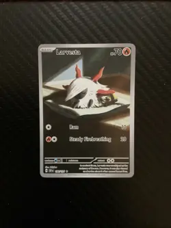 Pokemon TCG Larvesta 196/191 Surging Sparks NM - Image 1