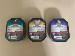 Pokemon TCG Tyranitar, Slaking, and Darkrai Triple Whammy Tins - Factory Sealed - Image 2