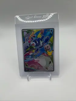Pokemon First Partner Illustration Collection Popplio Black Star Full Art #045 - Image 1