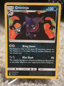Reverse Holo Greninja 117/214 Rare Unbroken Bonds Near Mint - Image 1