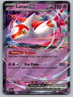 Latias ex 076/191 Double Rare Surging Sparks Pokemon Holo Near Mint - Image 1