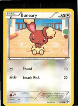 Buneary 116/149 Common Boundaries Crossed Pokemon Heavily Played - Image 1