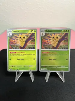 Kakuna 002/086 Pokemon Me04: Chaos Rising Reverse Holo + Regular - MINT - Image 1
