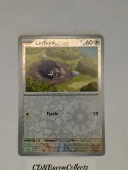 Lechonk 180/197 Common Obsidian Flames Pokemon Reverse Holo Near Mint - Image 1