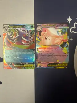 Moonlit Pokemon Mega Gengar Ex #73 Promo / Mega Clefable Ex #72 Promo NM+ - Image 1