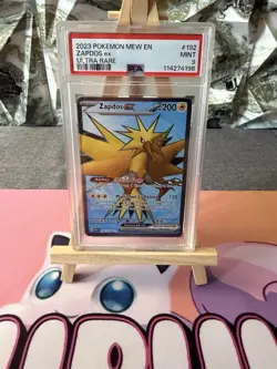 Zapdos ex PSA 9 Ultra Rare Holo 192/165 SV Scarlet & Violet 151 EN 2023 - Image 1