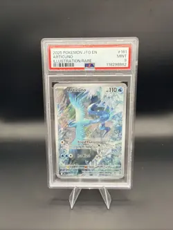 2025 POKEMON JOURNEY TOGETHER #161 ARTICUNO ILLUSTRATION RARE PSA 9 - Image 1