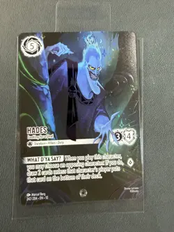 Hades 242/204 Iconic Looking for a Deal Near Mint Whispers Disney Lorcana TCG - Image 1