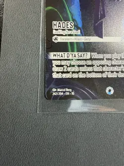 Hades 242/204 Iconic Looking for a Deal Near Mint Whispers Disney Lorcana TCG - Image 2