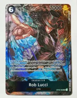 Rob Lucci OP03-092 Pillars of Strength Foil SR Alt Art English Texture Foil Card - Image 1