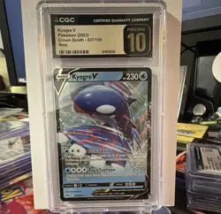 CGC Graded Japanese Pokemon 6-Card Holo Lot Kyogre V Espeon ex + More - Image 1