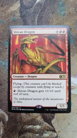 MTG Shivan Dragon Welcome Deck 2016 13/16 Regular Rare - Image 1