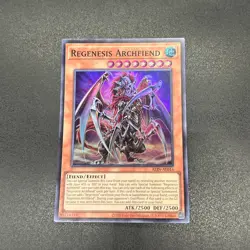 YuGiOh Regenesis Archfiend ALIN-AE016 Super Asian English A - Image 1