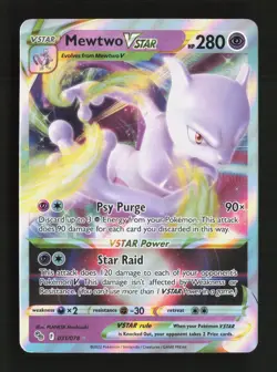 Mewtwo VSTAR 031/078 Holo VSTAR Rare Pokemon GO Pokemon Near Mint - Image 1
