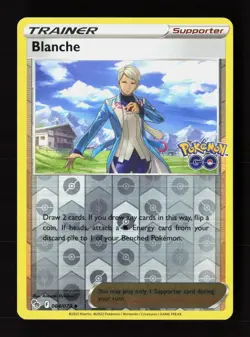 Blanche 064/078 Uncommon Pokemon GO Pokemon Reverse Holo Near Mint - Image 1