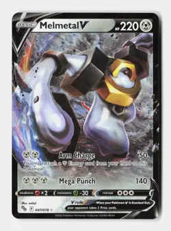 Melmetal V Ultra Rare Pokemon GO 047/078 NM - Image 1