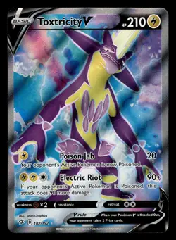 Toxtricity V 182/192 Ultra Rare Rebel Clash Pokemon Card - Image 1