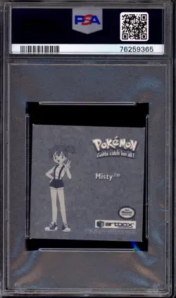 1999 Pokemon Stickers Series 1 Bonus Prism Stickers Misty #PR38 PSA 10 GEM MINT - Image 2