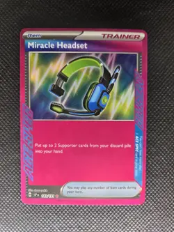 Pokemon Miracle Headset 183/191 Surging Sparks ACE SPEC Ultra Rare Holo NM - Image 3