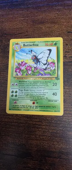 Butterfree 33/64 Uncommon Jungle Pokemon Lightly Played - Image 1
