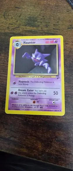 Haunter 43/130 Uncommon Base Set 2 Pokemon Moderately Played - Image 1