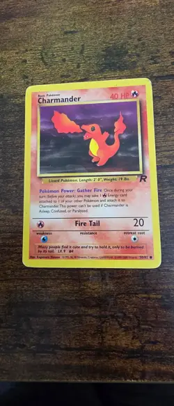Charmander 50/82 Common Team Rocket Pokemon Moderately Played - Image 1