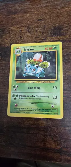 Ivysaur 30/102 Uncommon Base Set Unlimited Pokemon Lightly Played - Image 1