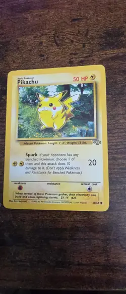 Pikachu 60/64 Common Jungle Pokemon Lightly Played - Image 1