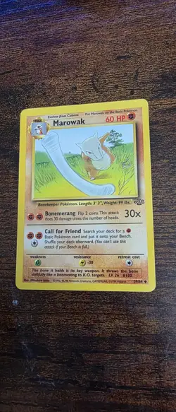 Marowak 39/64 Uncommon Jungle Pokemon Lightly Played - Image 1