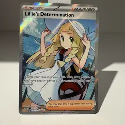 Pokemon TCG Mega Evolutions 169/132 Lillies Determination Illustration Rare NM - Image 1