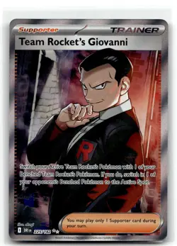 Team Rocket's Giovanni 225/182 Ultra Rare Destined Rivals Pokemon NM b6 - Image 1