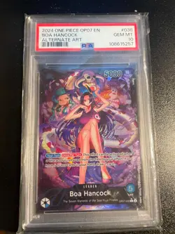 2024 ONE PIECE OP07-038 500 YEARS IN THE FUTURE ALTERNATE ART BOA HANCOCK PSA 10 - Image 1