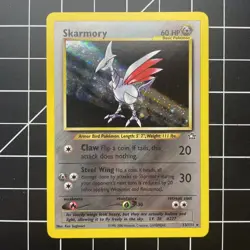 Skarmory 13/111 Neo Genesis Unlimited Holo Rare Card Pokemon TCG NM/LP - Image 1