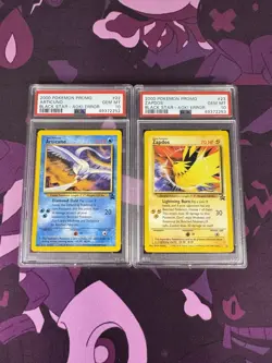 Pokemon Articuno & Zapdos Kimura Corrected PSA 10 Promo Black Star WOTC Cards - Image 1