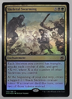 Skeletal Swarming FOIL Adventures in the Forgotten Realms Rare CARD - Image 1