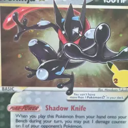 Pokemon TCG Card Greninja Gold Star SWSH144 Black Star Promo Holo Rare NM-Mint - Image 2