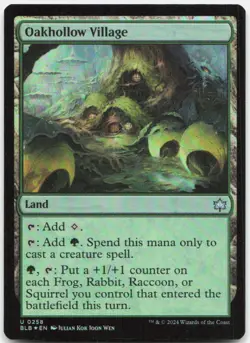 Oakhollow Village 258 Uncommon Bloomburrow Magic: The Gathering Foil Near Mint - Image 1