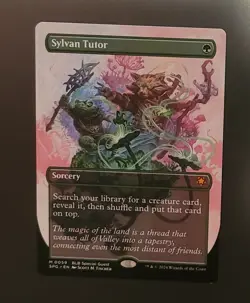 Sylvan Tutor Borderless Special Guests #059 Magic the Gathering MTG LP - Image 1