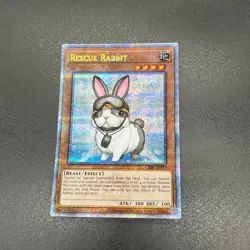 YuGiOh Rescue Rabbit CR06-AE097 Quarter Century Asian English A - Image 1