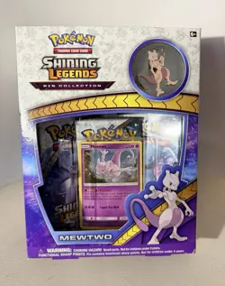 Pokemon TCG Shining Legends Mewtwo Pin Collection Box English 2017 1 Promo - Image 1