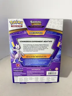 Pokemon TCG Shining Legends Mewtwo Pin Collection Box English 2017 1 Promo - Image 2