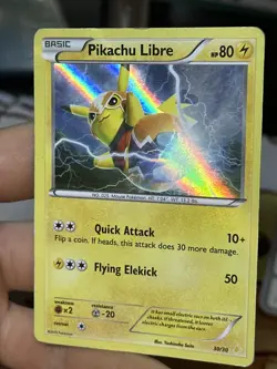 #2 Pikachu Libre 30/30 XY Trainer Kit 2016 Holo Rare Pokemon Card TCG - Image 4