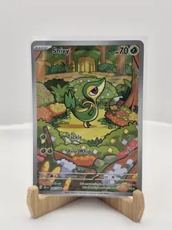 Snivy 087/086 Illustration Rare Pokemon TCG SV: Black Bolt - Image 1