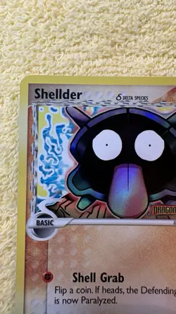 2006 POKEMON EX DRAGON FRONTIERS 63 SHELLDER-REVERSE FOIL - Image 3